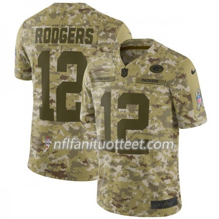 Miesten Green Bay Packers NFL Pelipaita Aaron Rodgers 12 Nike Salute To Service